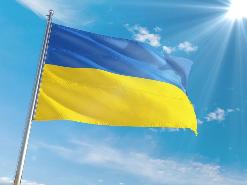 Zdjęcie flagi Ukrainy, fot. pixabay